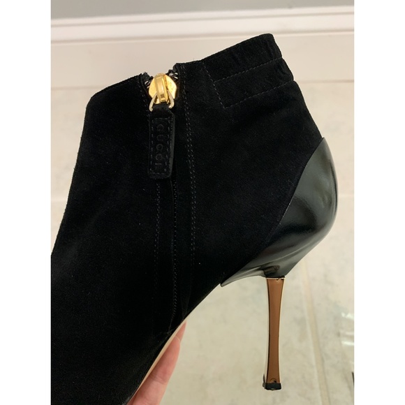 Gucci Black Suede Ankle Boots - Picture 3 of 8